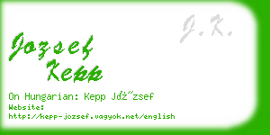 jozsef kepp business card